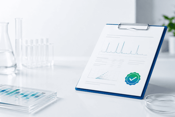 Third-party certificate of analysis documentation